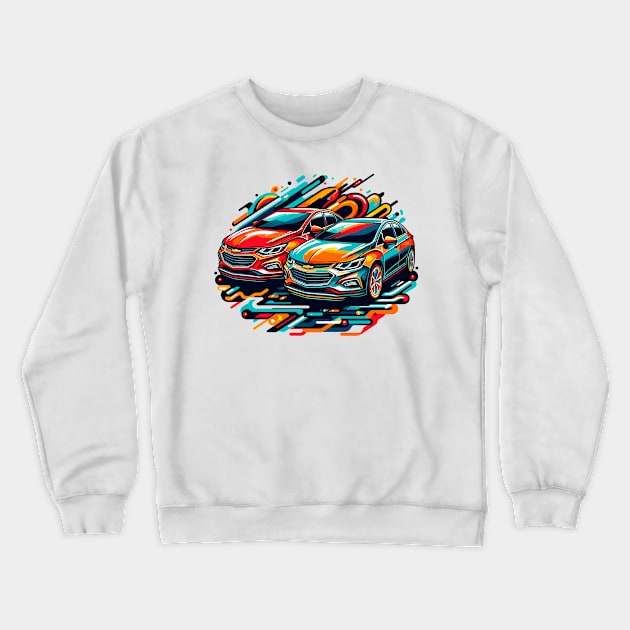 Chevrolet Cruze Crewneck Sweatshirt by Vehicles-Art